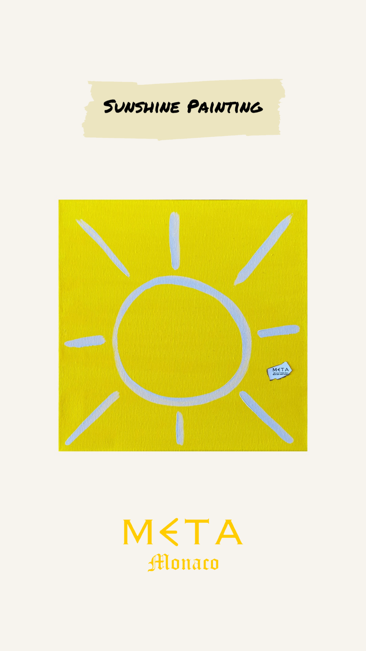 Sunshine Painting, 30x30cm