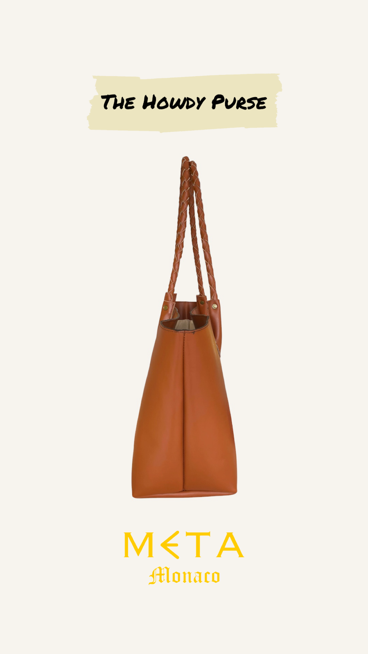 The Howdy Leather Tote Bag