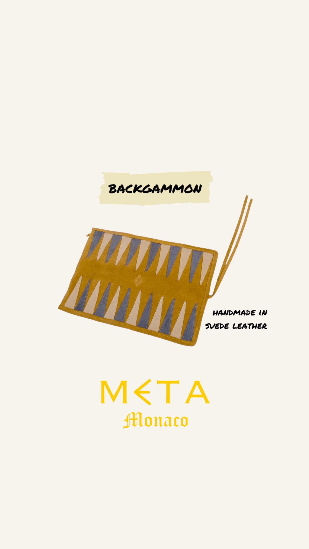 Suede backgammon