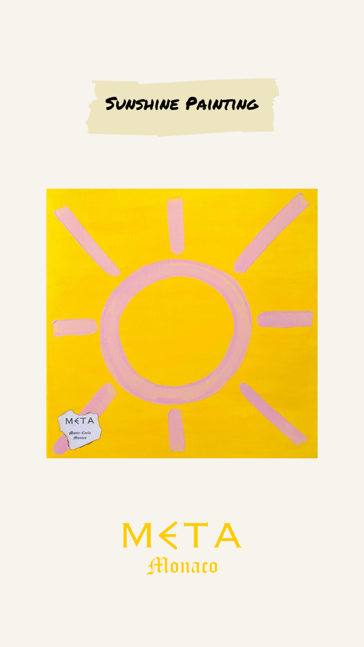 Sunshine Painting, 50x50cm