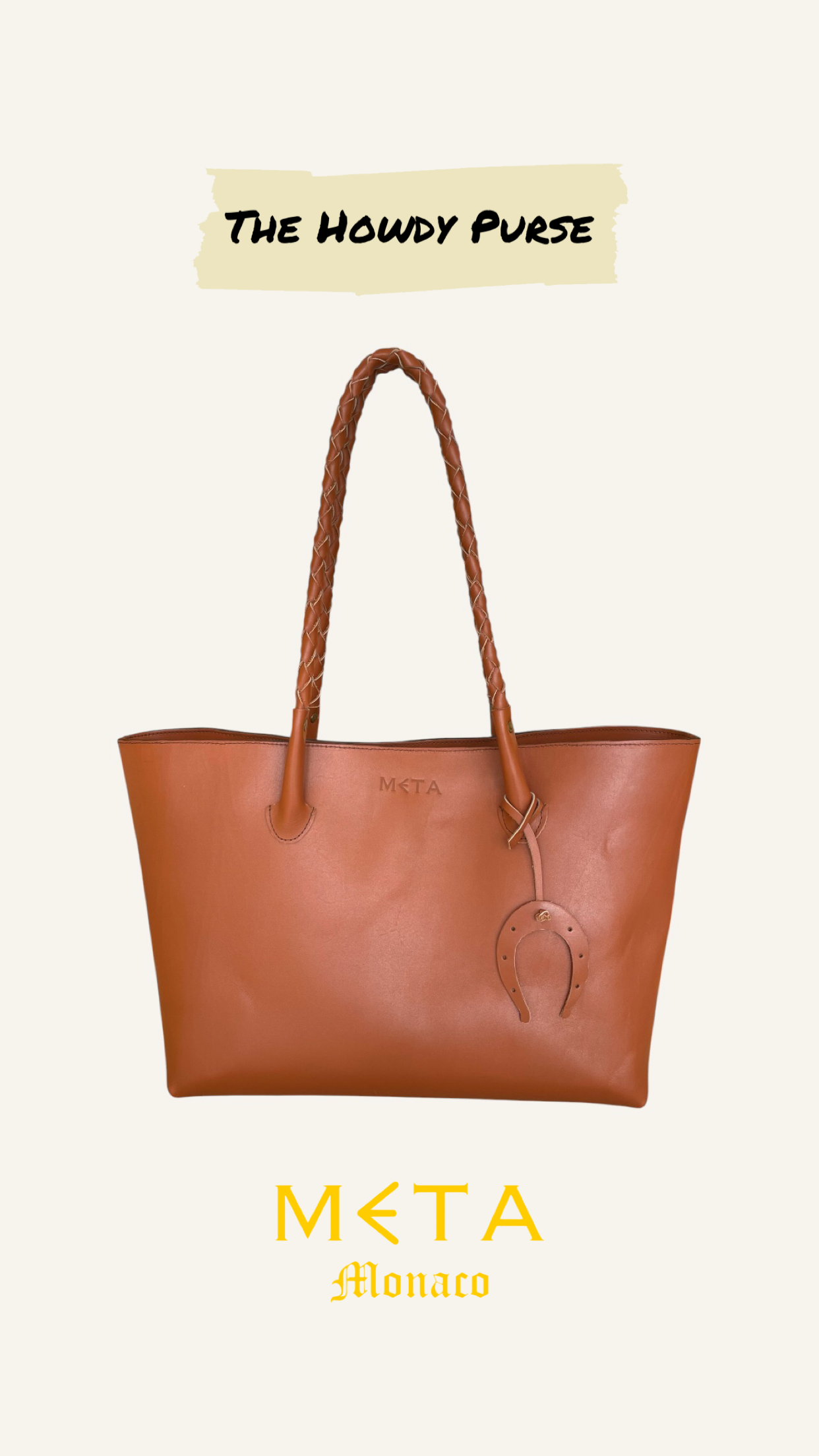 The Howdy Leather Tote Bag