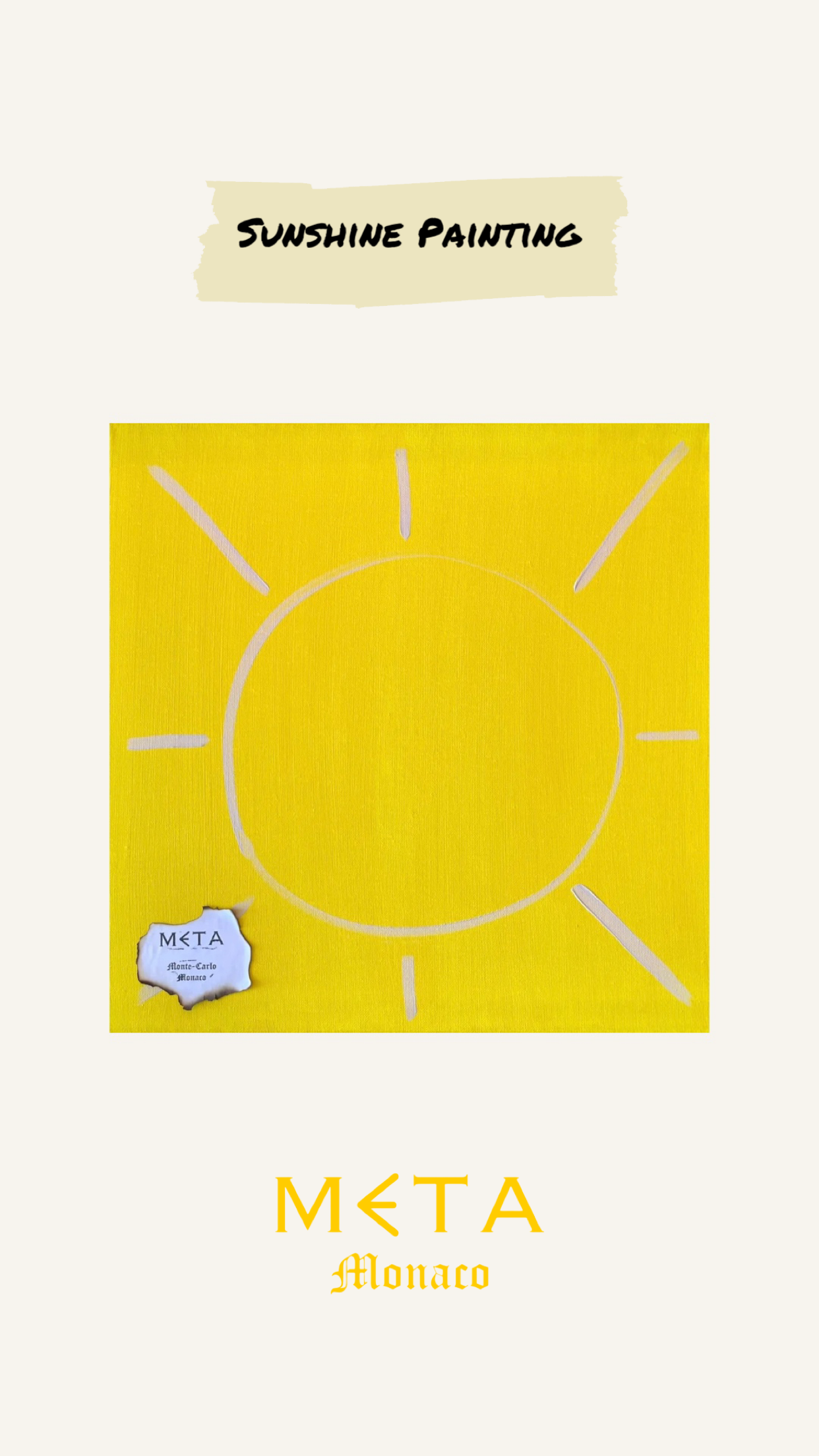 Sunshine Painting, 50x50cm