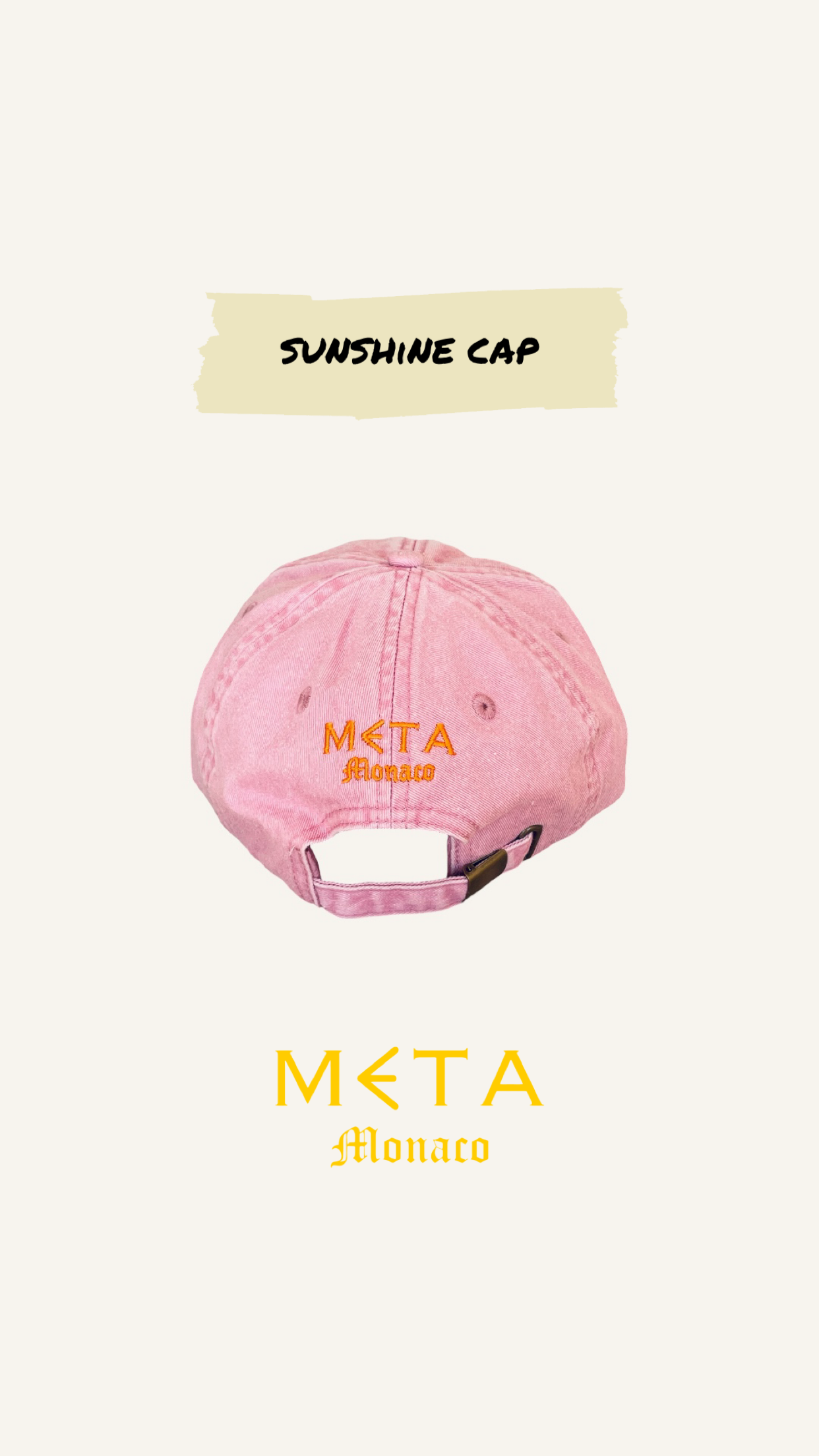 Sunshine Cap, pink
