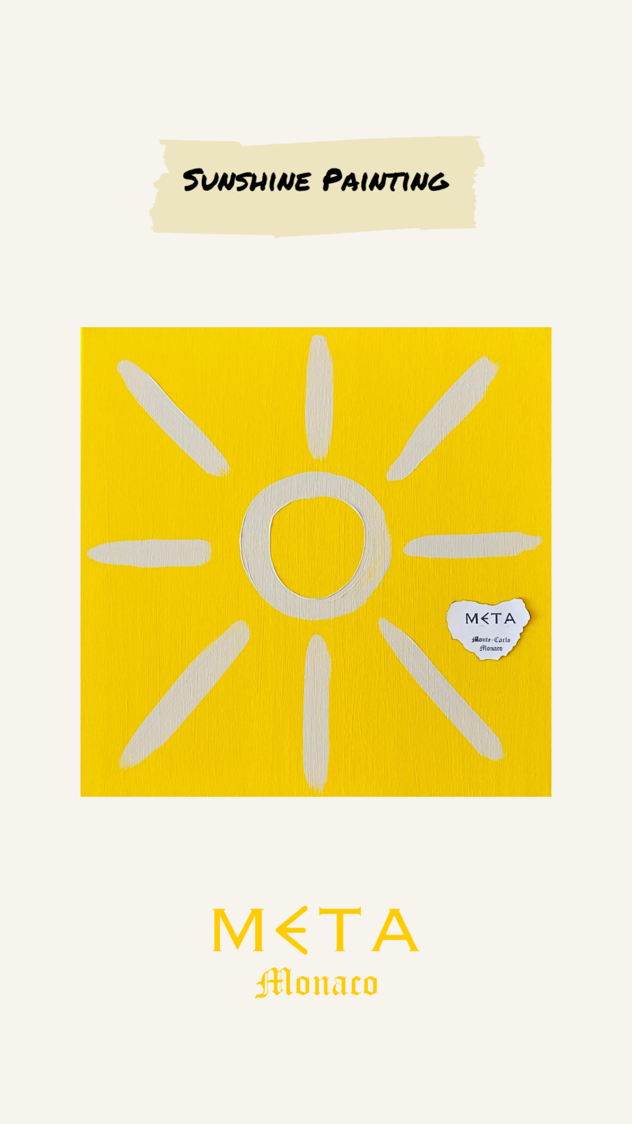 Sunshine Painting, 50x50cm