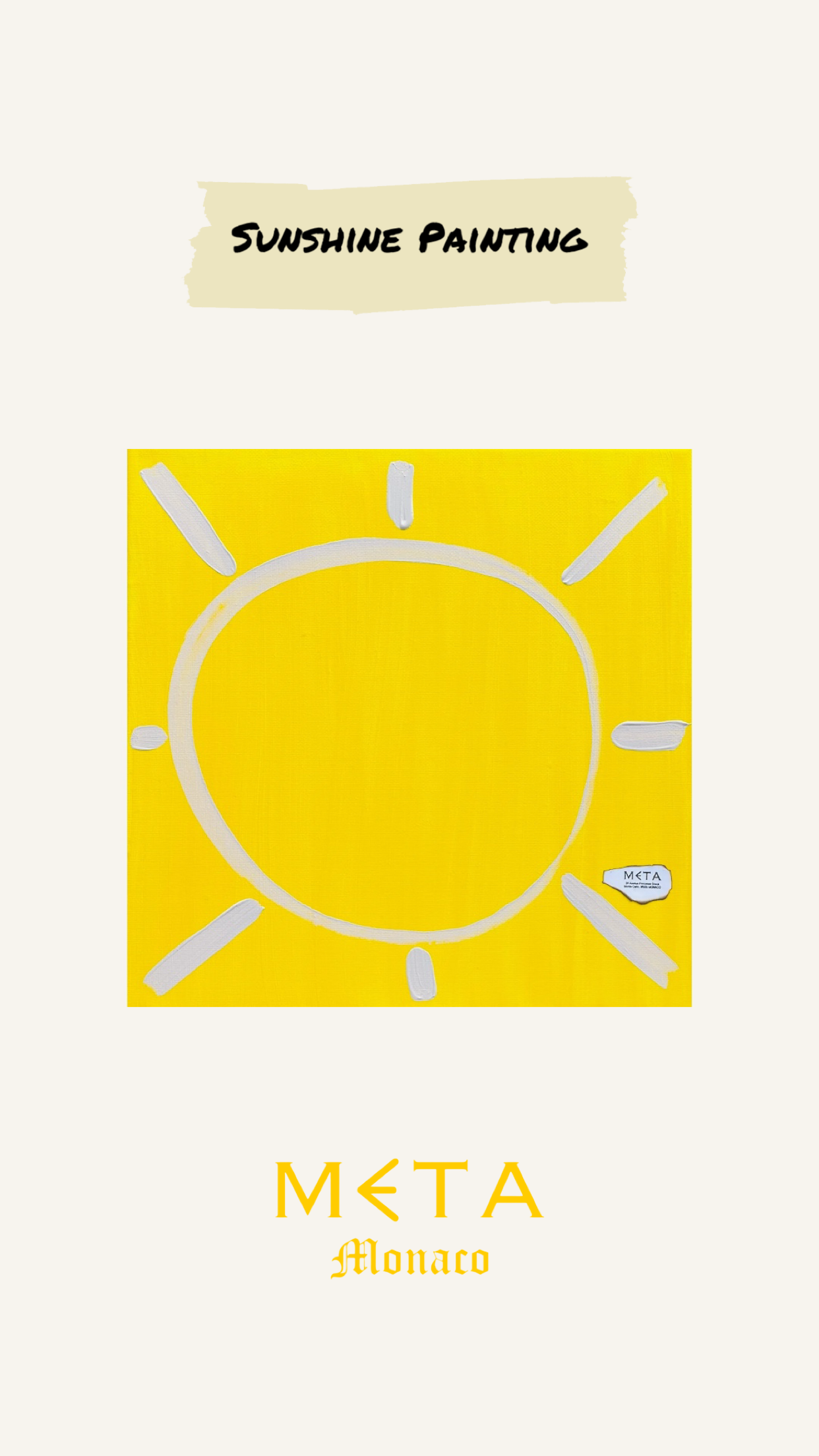 Sunshine Painting, 30x30cm