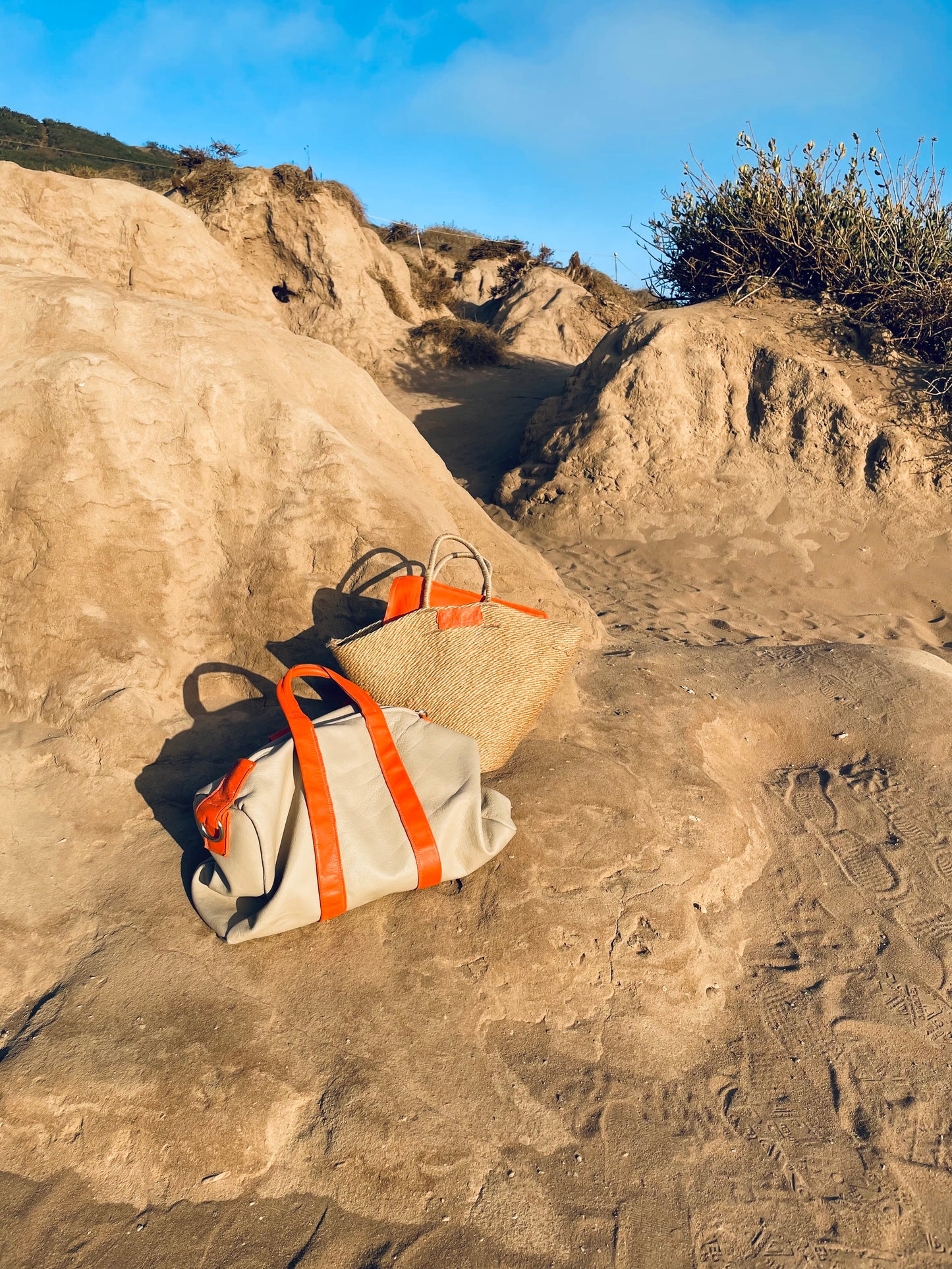 Sports Leather Duffel Bag