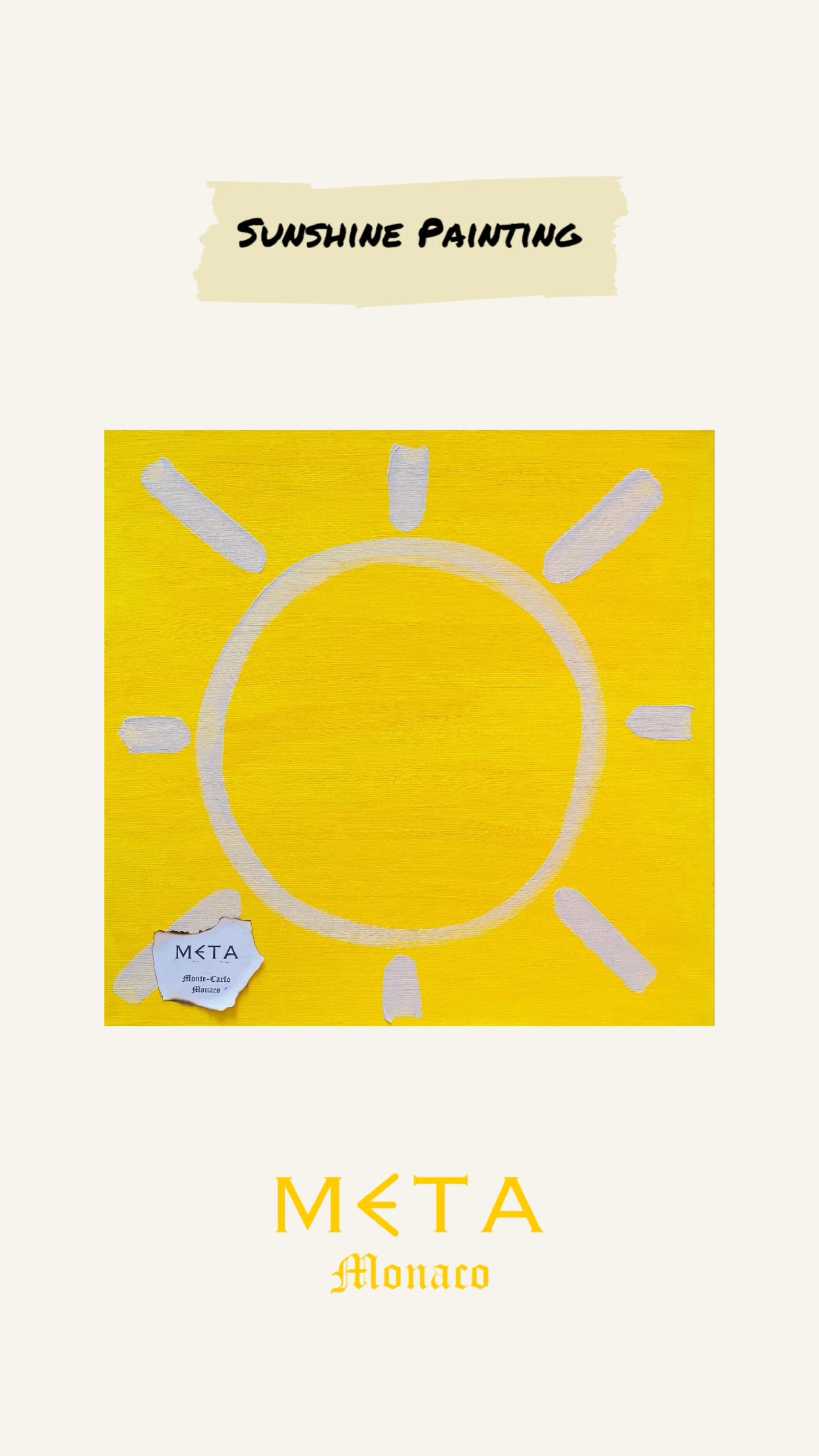 Sunshine Painting, 50x50cm
