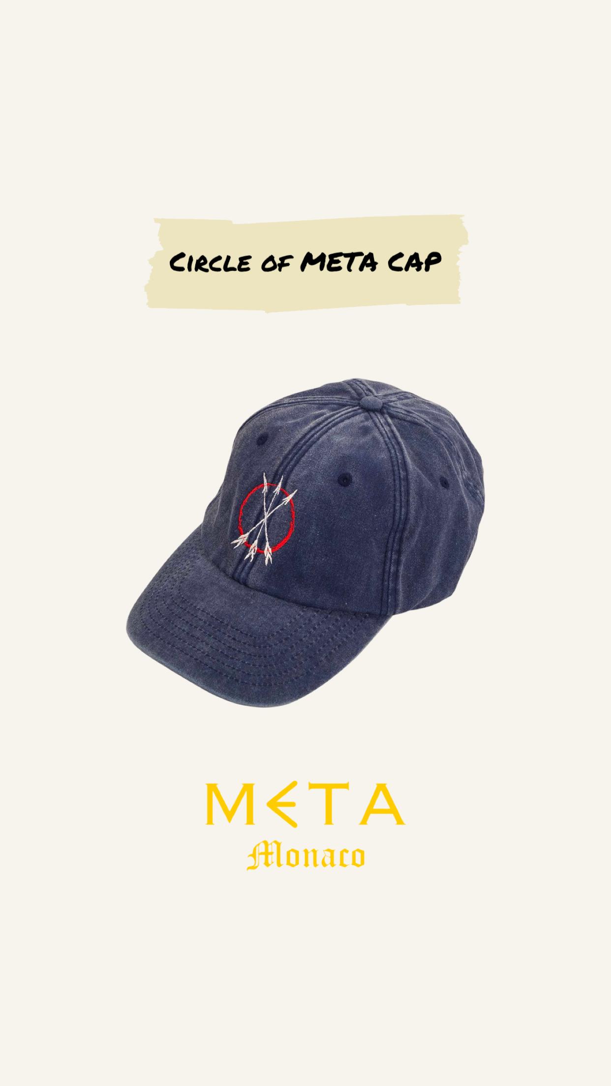Circle of META Cap, navy blue