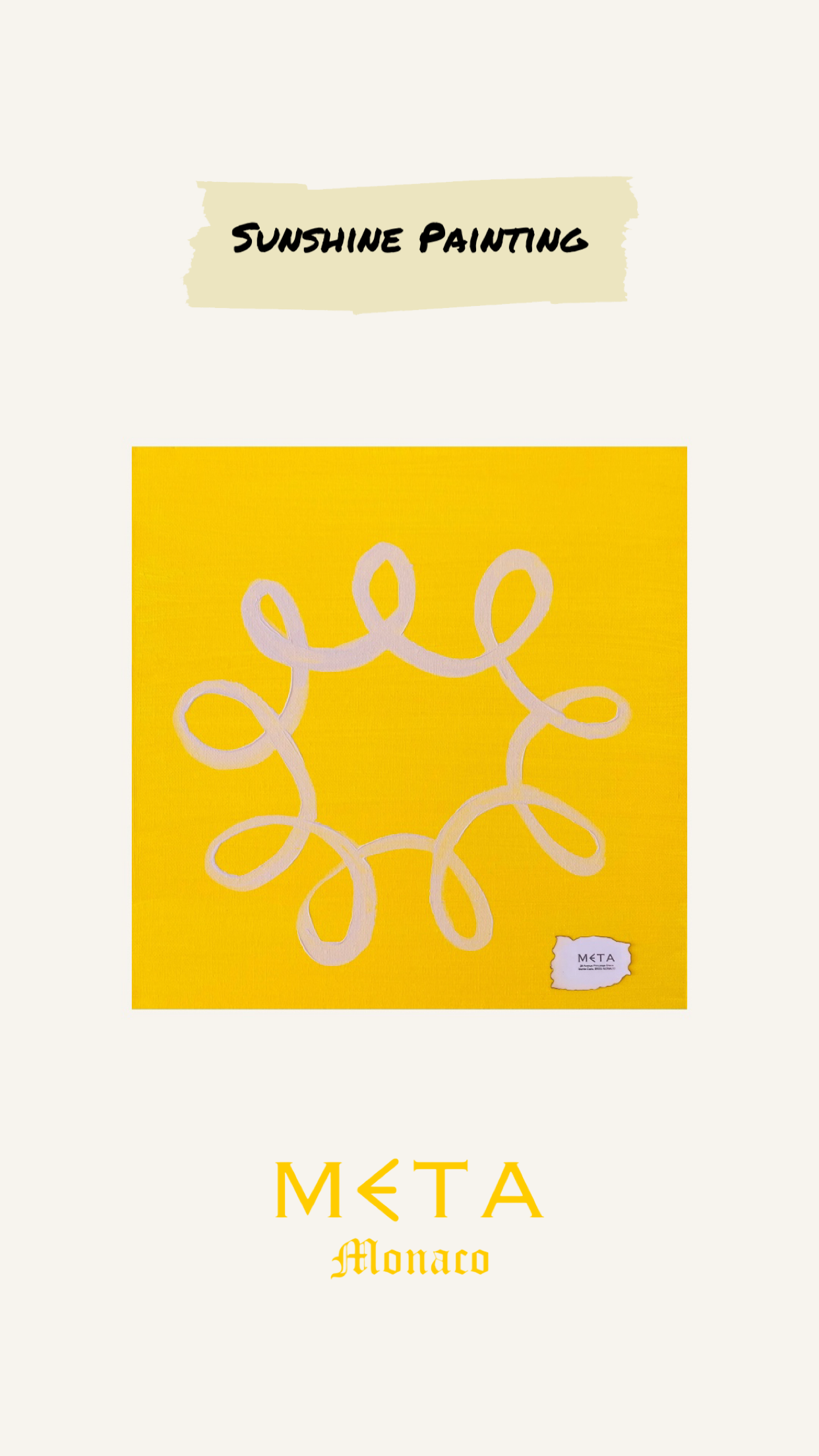 Sunshine Painting, 30x30cm