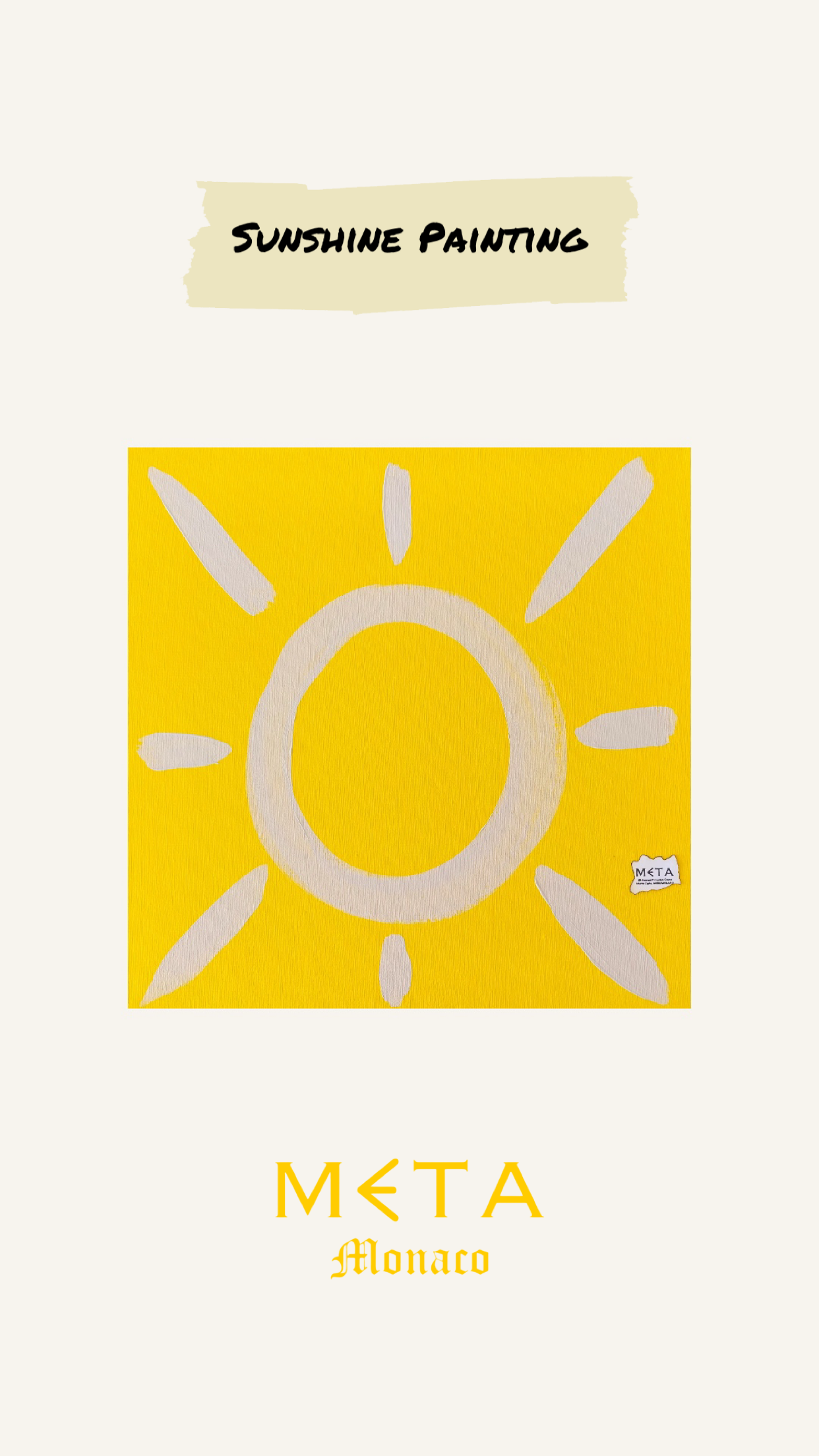 Sunshine Painting, 30x30cm