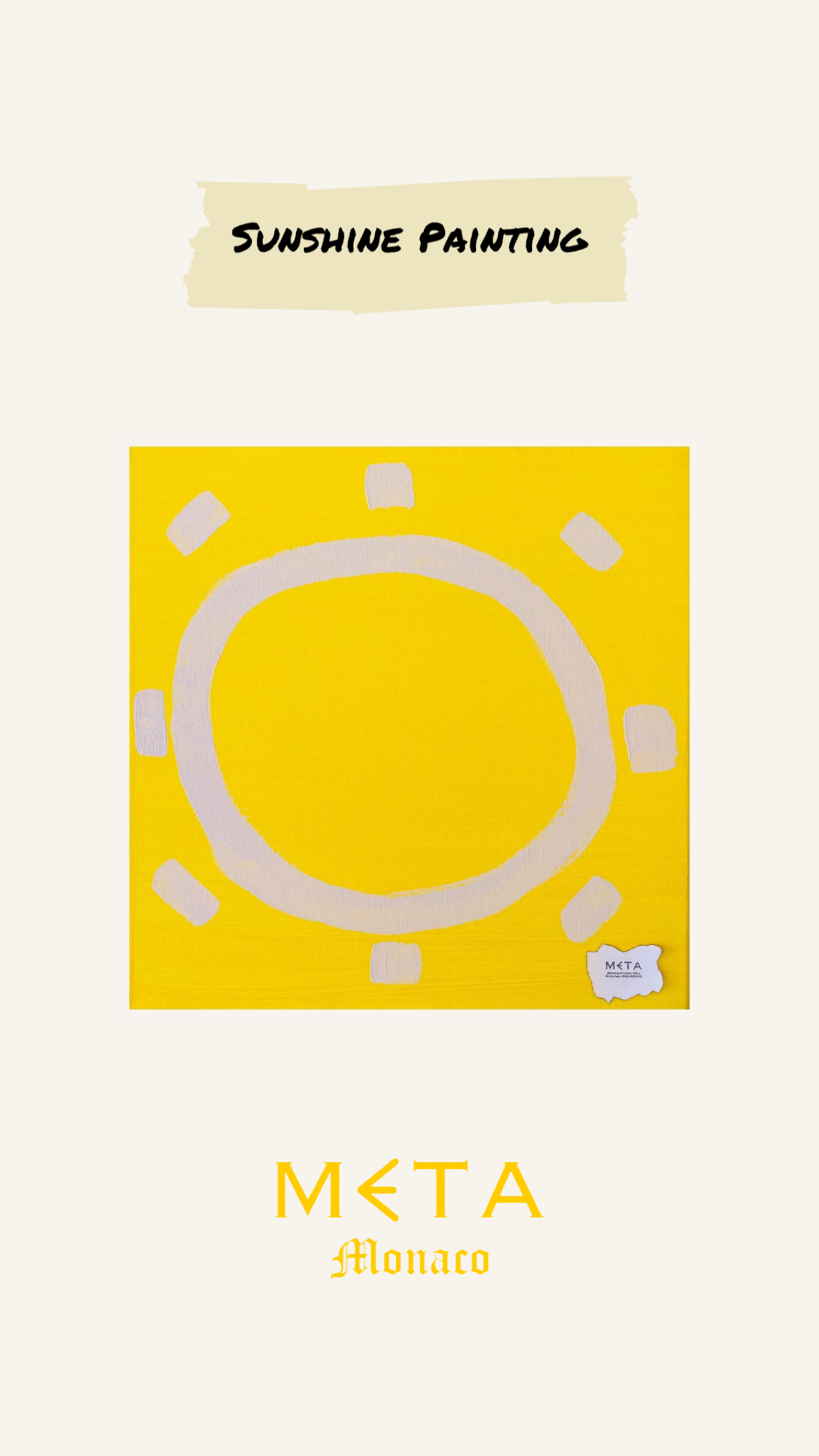 Sunshine Painting, 30x30cm
