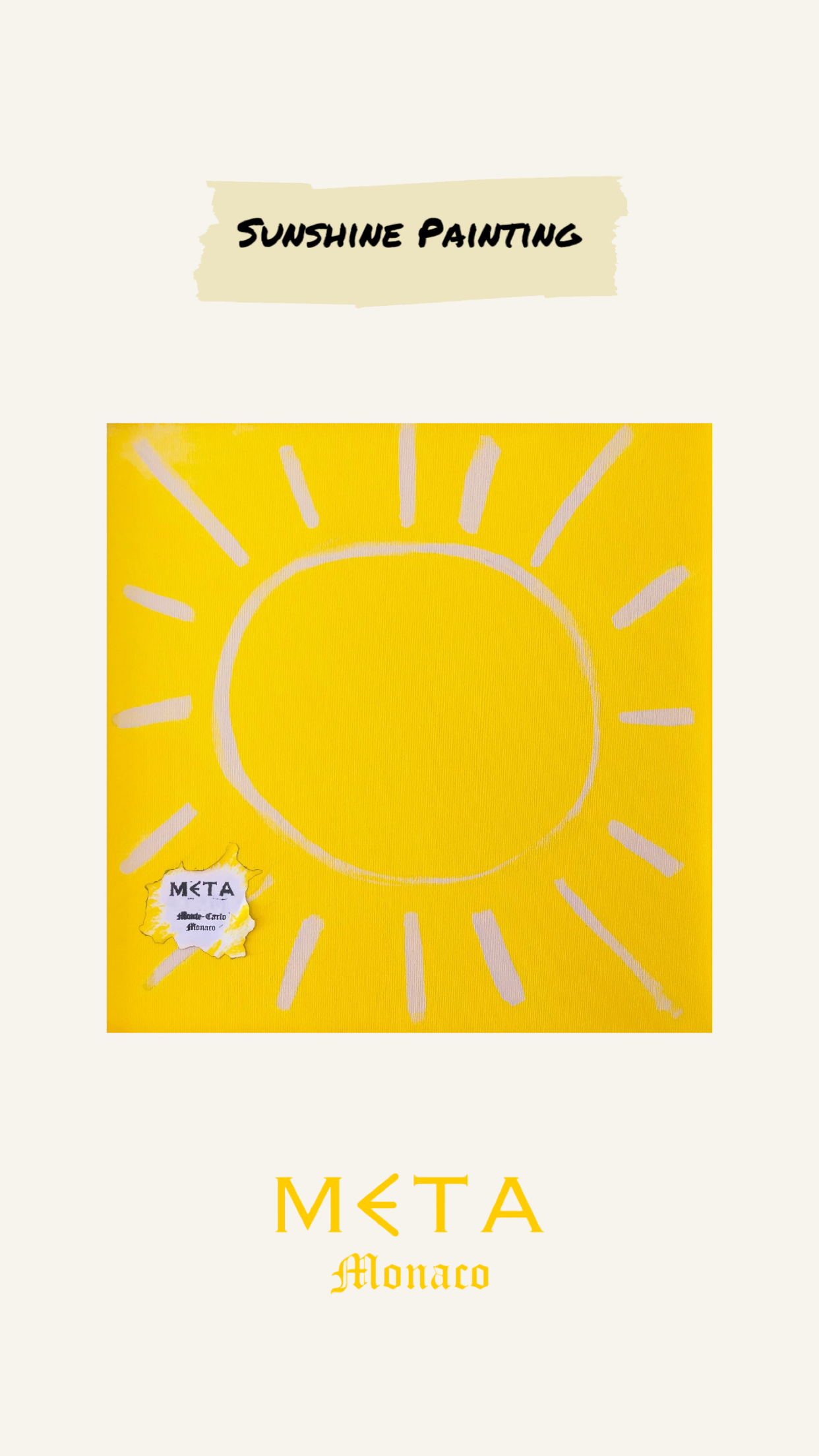 Sunshine Painting, 50x50cm