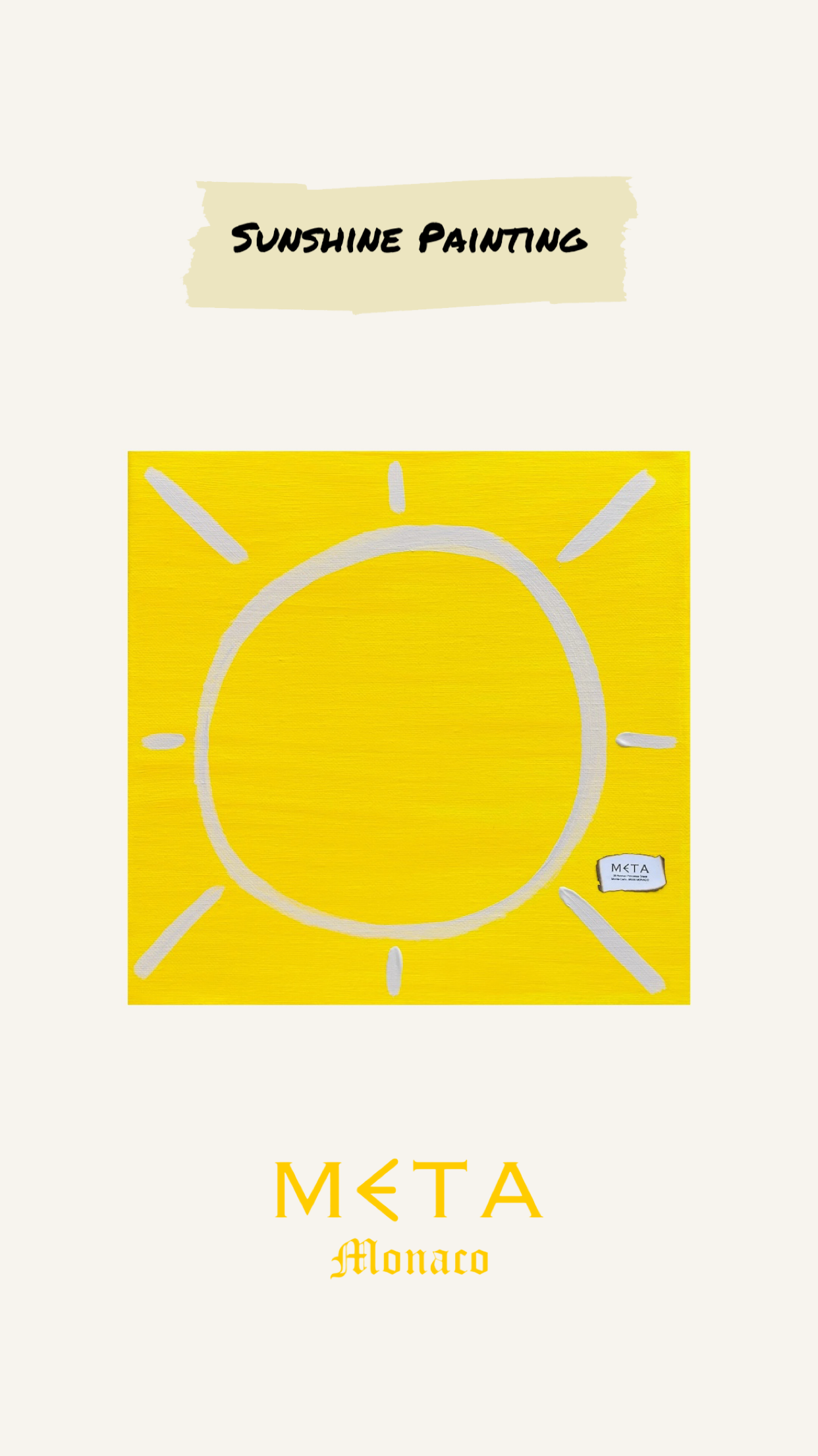 Sunshine Painting, 30x30cm