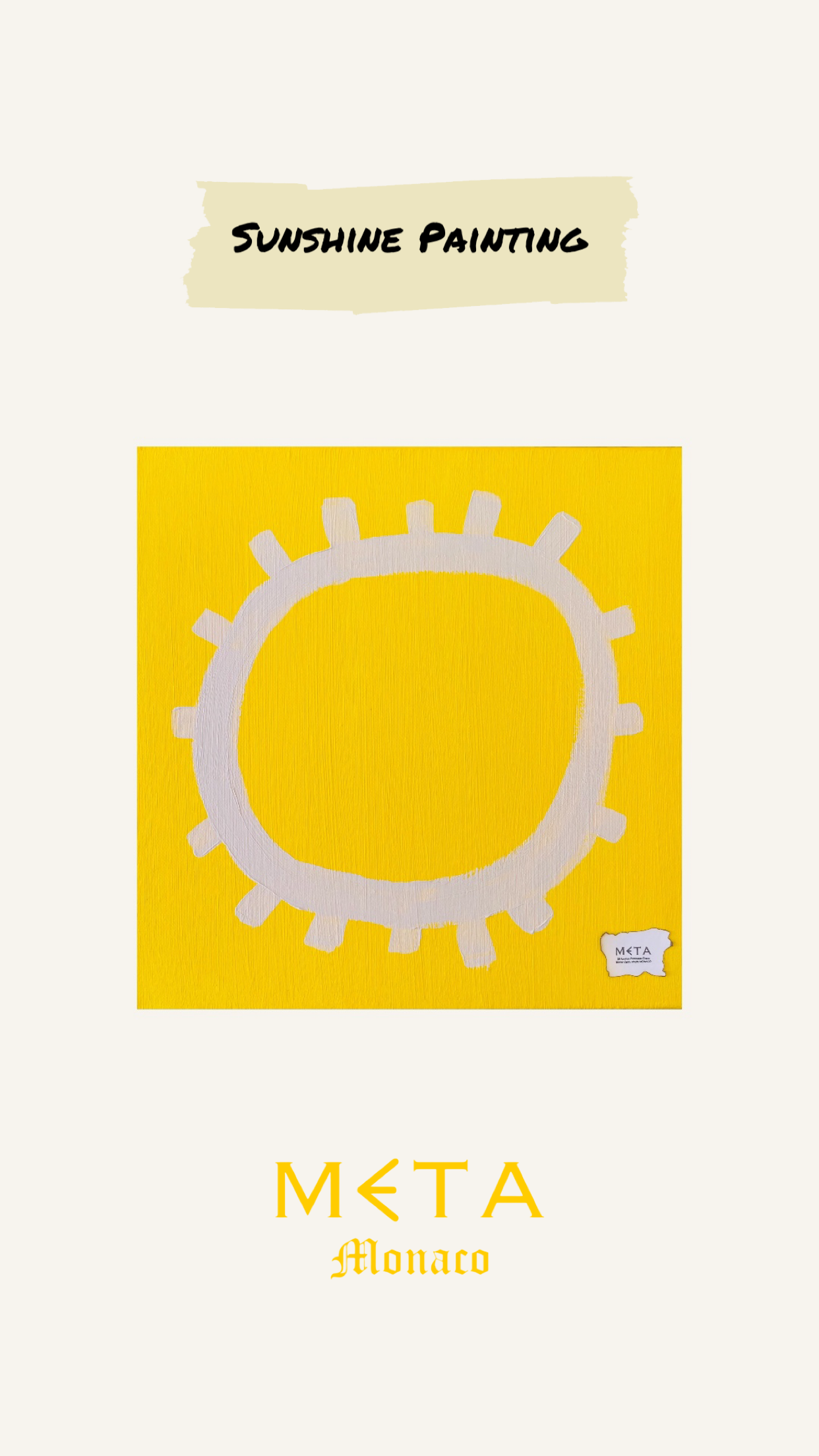 Sunshine Painting, 30x30cm
