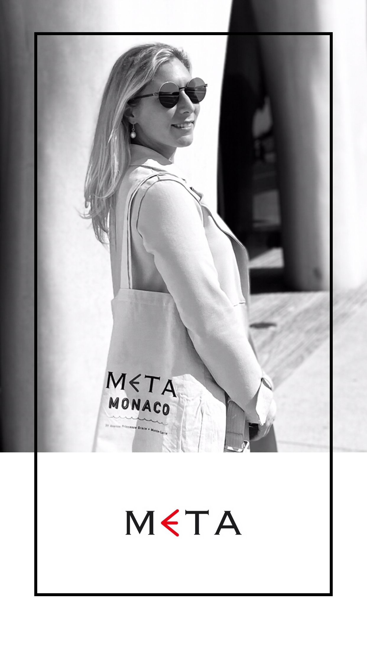 The META Monaco Canvas Tote Bag