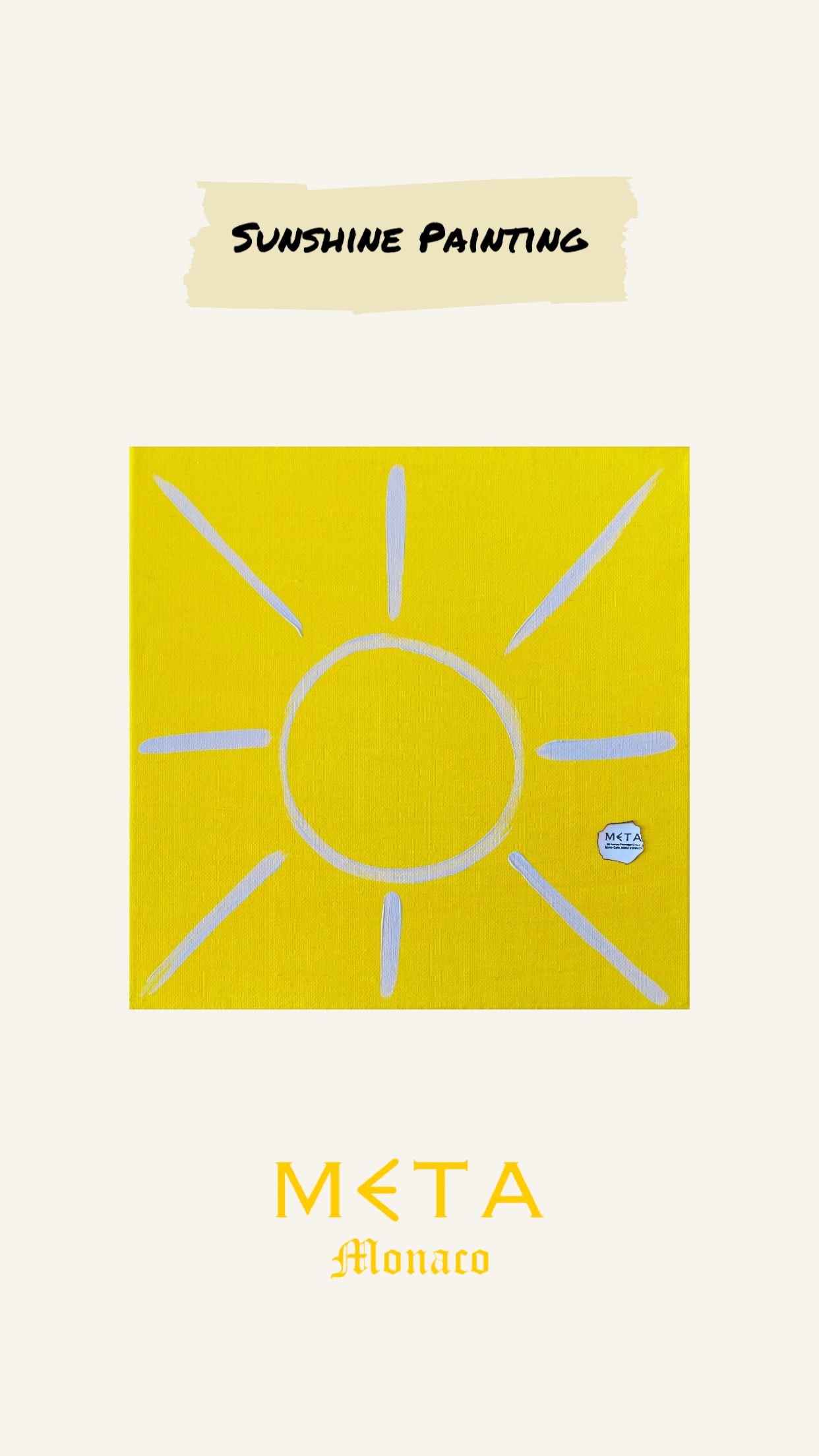 Sunshine Painting, 30x30cm