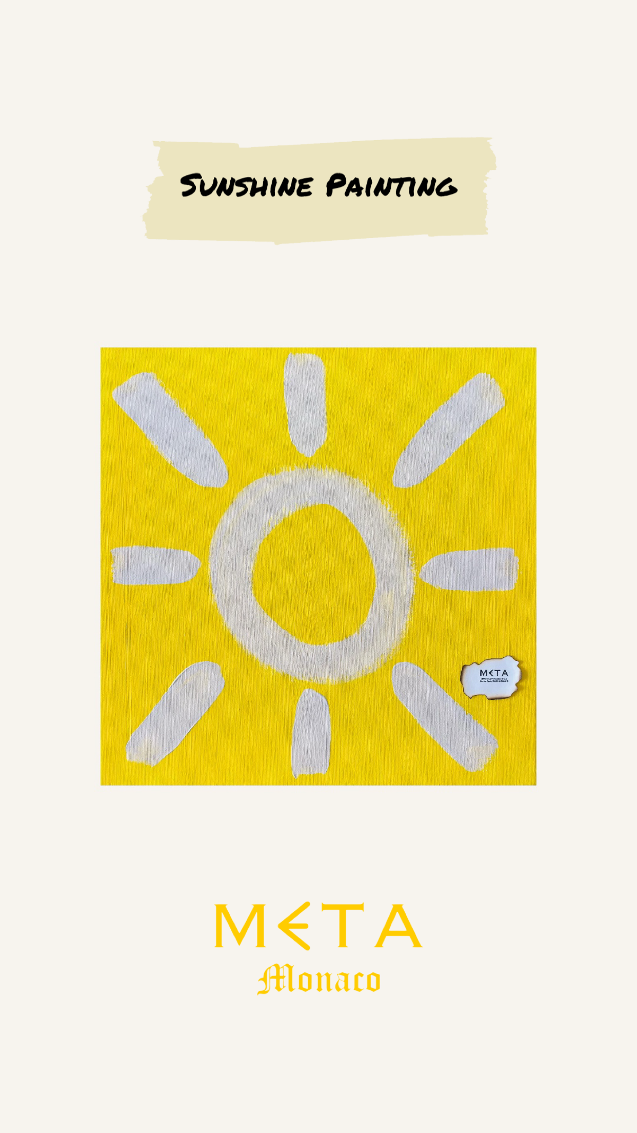 Sunshine Painting, 30x30cm