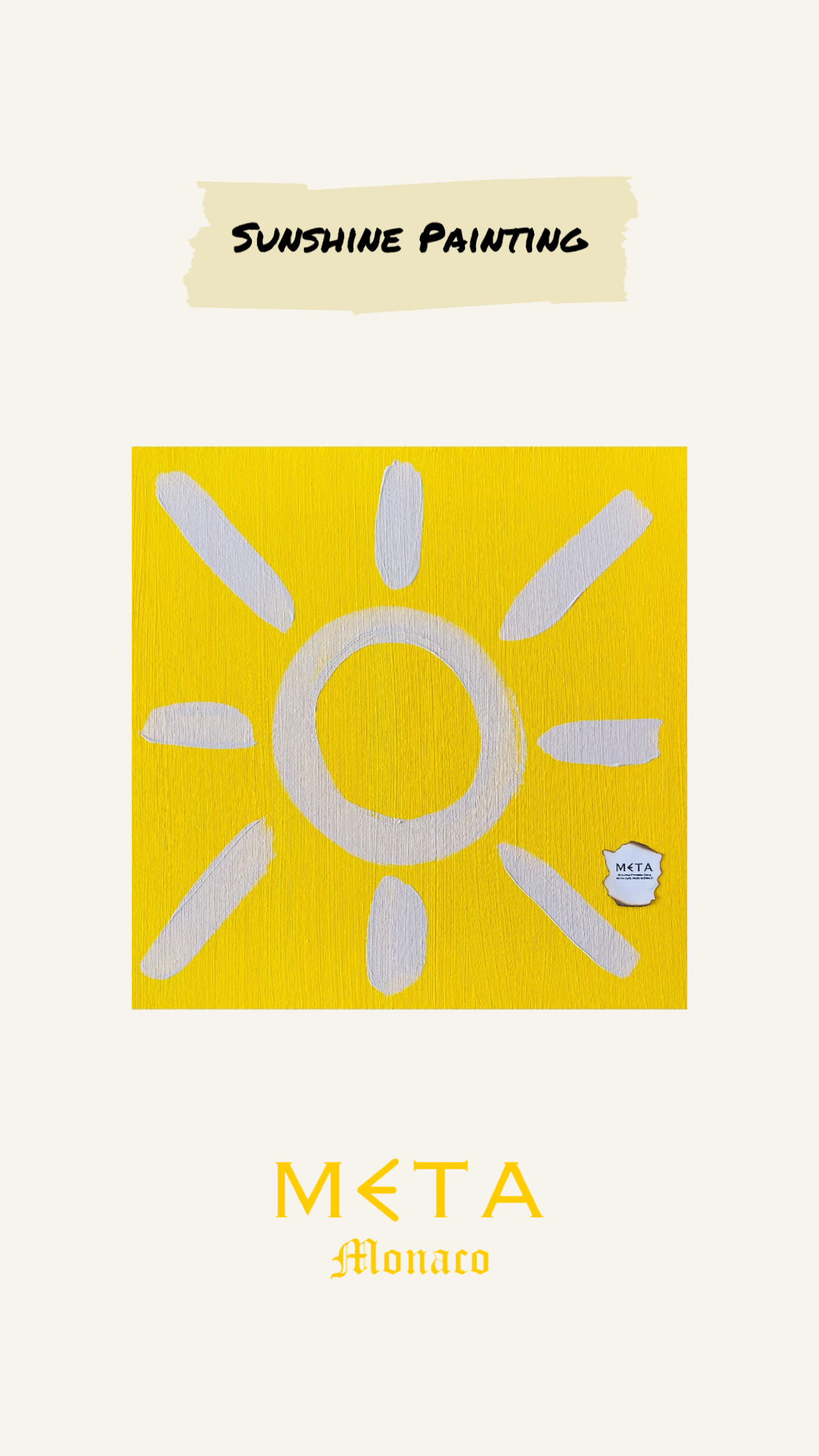 Sunshine Painting, 30x30cm