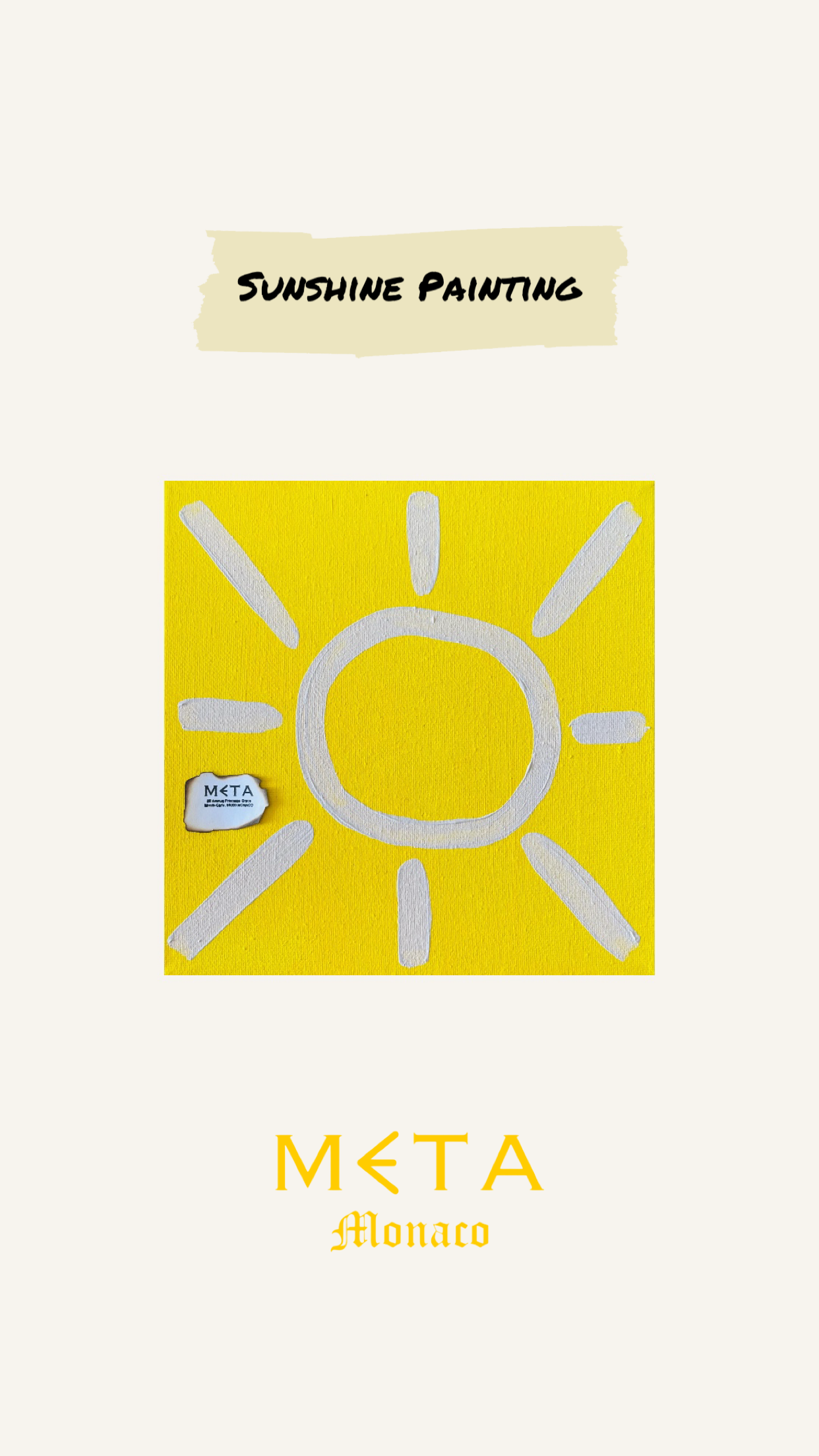 Sunshine Painting, 20x20cm