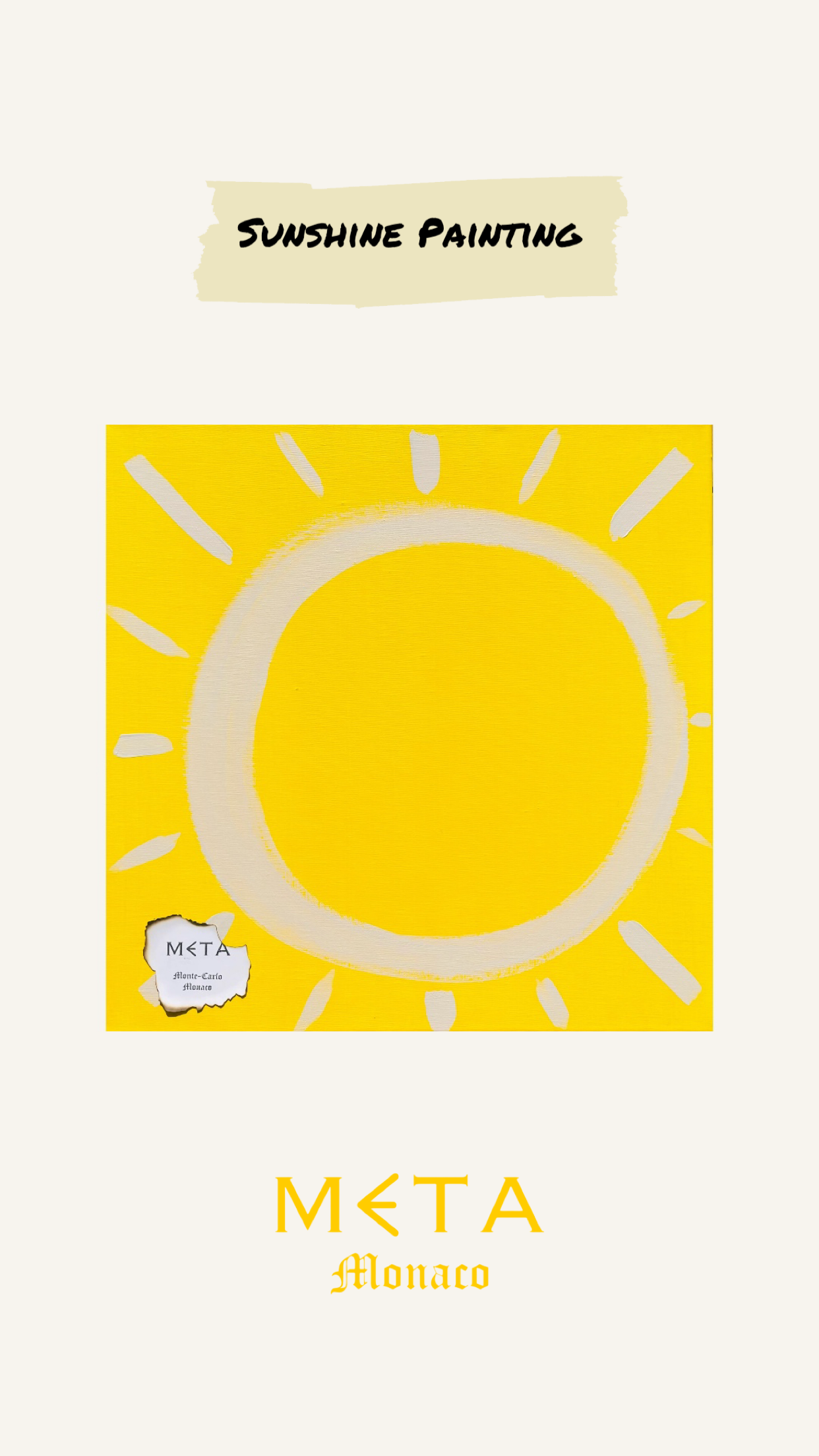 Sunshine Painting, 50x50cm