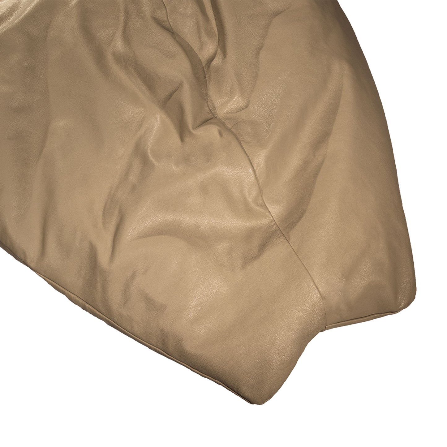 Riviera Leather Beanbag, beige