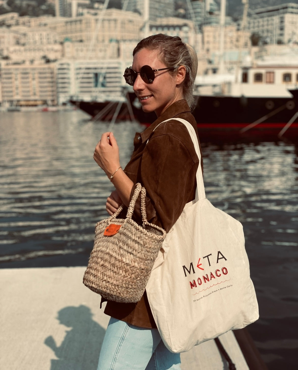 The META Monaco Canvas Tote Bag