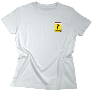 Open image in slideshow, Ecstasy T-shirt Printed on left chest, White
