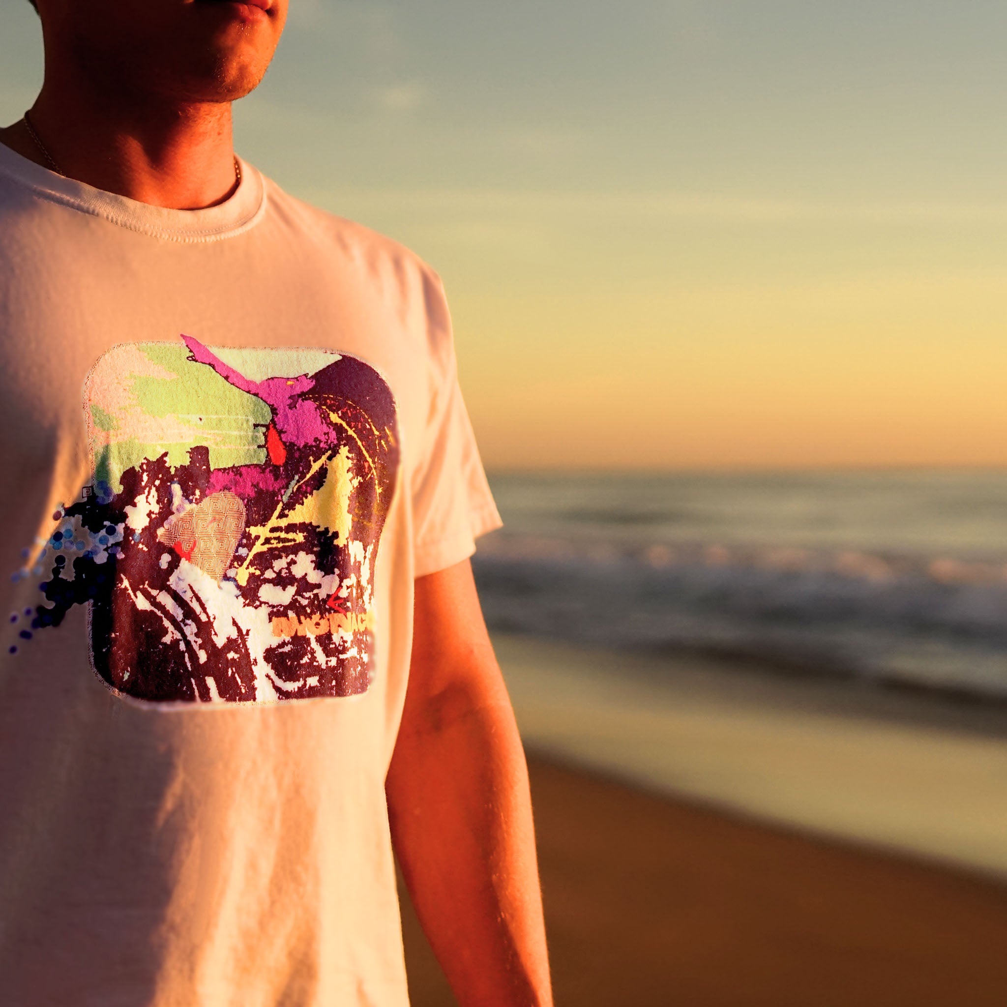 Surf Sunset T-Shirt White