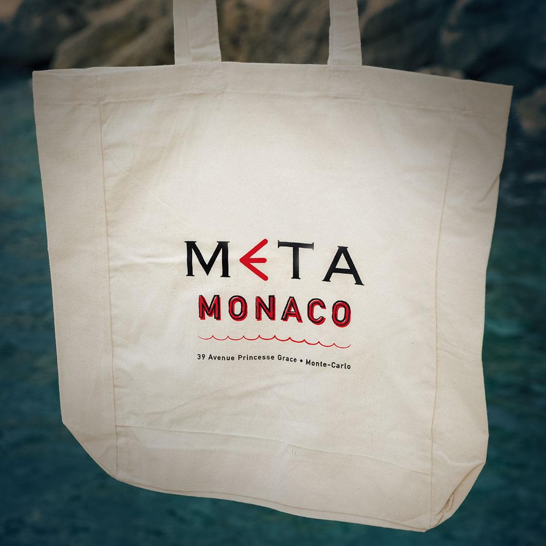 Canvas Tote Bag META Monaco